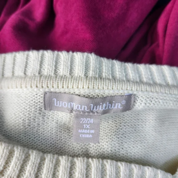 Lot of 8 pieces of womens sz 1XL 22/24 Clothing Romans, Catherine's,Woman Within - Picture 5 of 5